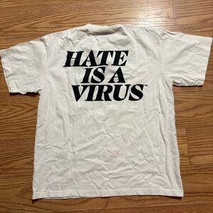 Uprisers Hate is a Virus Crewneck T-Shirt Large